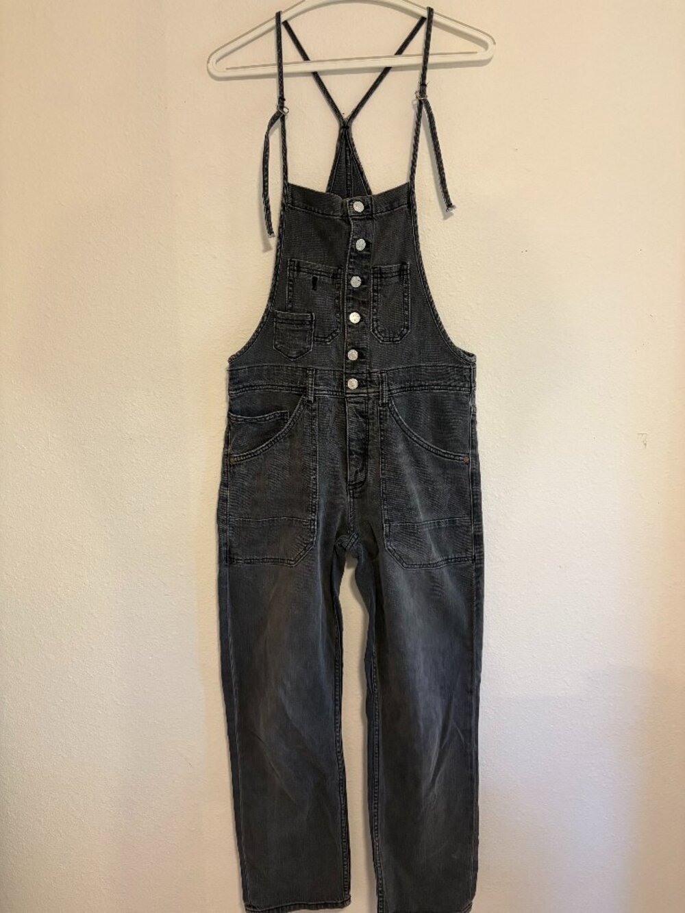 Cutest washed black Denim jumpsuit